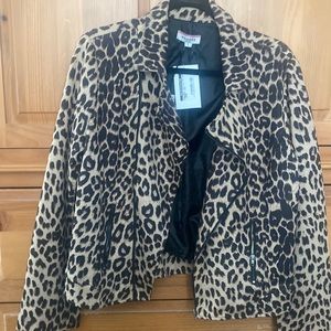 Leopard Motto Jacket